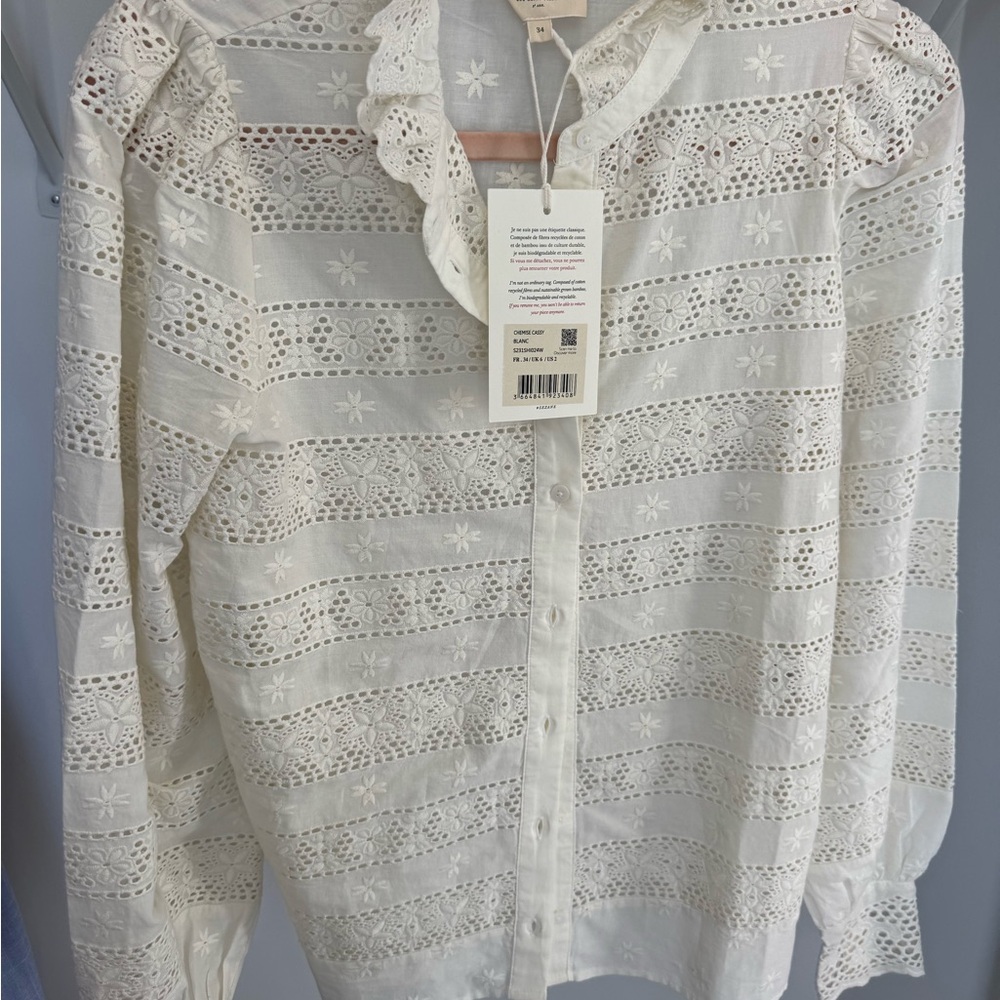 Sezane Cassy Shirt (NWT) - size 34